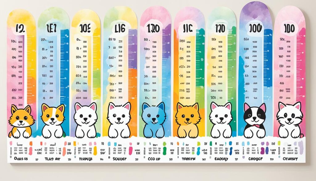 Pet Paint Growth Chart