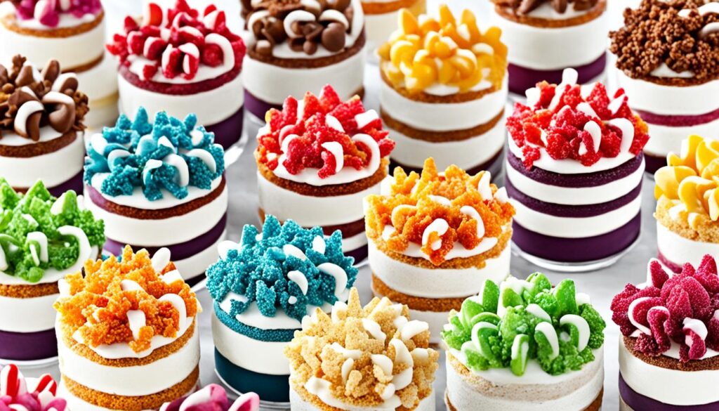 Yum Crumbs range of flavors