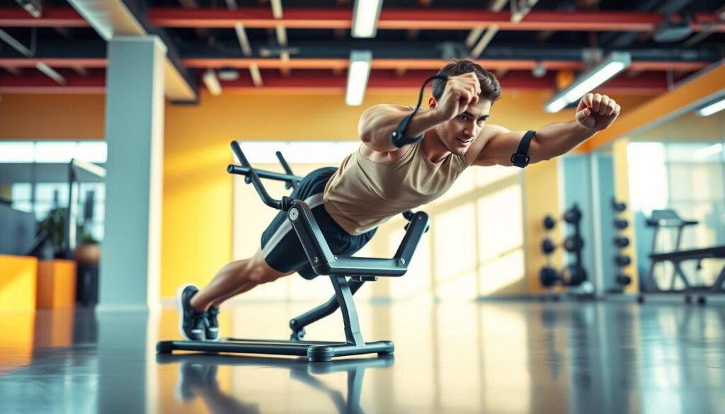 Body Jac push-up assistance machine